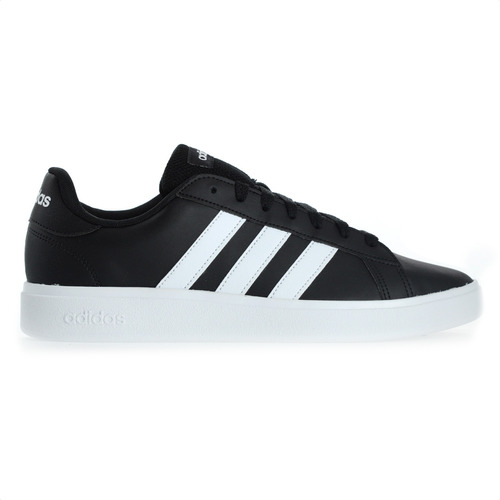 Sapato adidas Grand Court Base 2.0 Simp Couro Macio - Preto