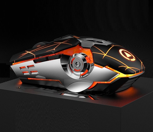 Mouse Yindiao A7 Con Retroiluminacion Rgb 2.4 G Recargable