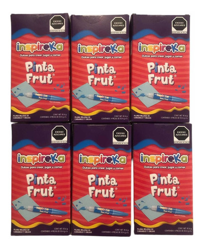 Pinta Frut Pluma Caramelo Oblea Inspireka 24pz De 20.4g C/u 