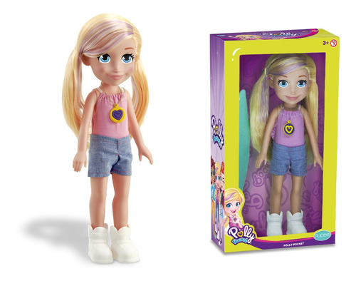 Boneca Polly Pocket Surf - Grande 40cm - Mattel Original