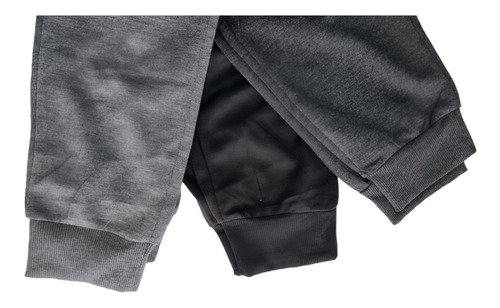 Pack 3 Pantalones Buzo Hombre Algodón. Jogger Fit Deportivo