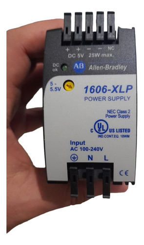Allen Bradley 1606 Xlp25a Compact Power Supply, 25w, 5v Dc