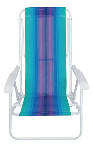 Sillas Playeras 4 Posiciones Acero Rayada Mor Color Mix