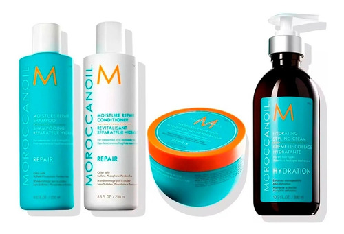 Moroccanoil Kit Completo Repair + Crema Peinar Hydration