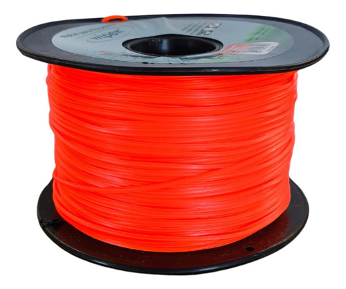 Fio De Nylon Para Roçadeira 1,6mm Quadrado Com 15metros