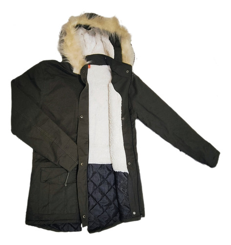 Parka Para Hombre Gabardina Con Peluche Imperdibles