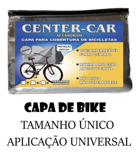 Imagem 3 de 4 de Capa P/ Cobrir Bicicleta Forrada Impermeável Aro 24/26/29