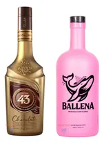 Comprar Kit Licor 43 Chocolate +licor Ballena Morango Tequila 750ml