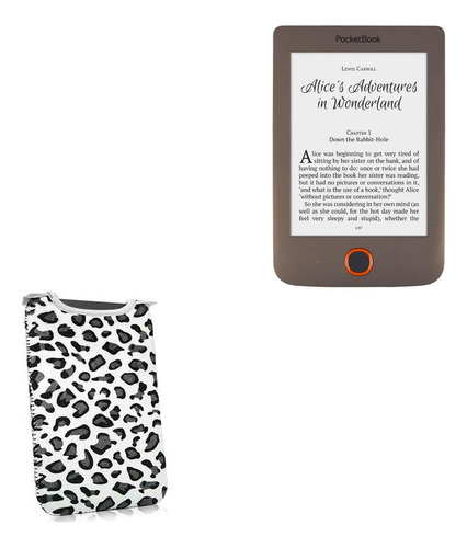 Mono Felpa Estampado Leopardo Nieve Funda Suave Acolchada