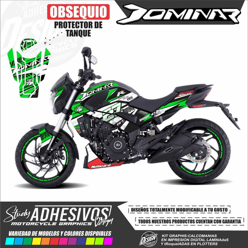 Calcomanias Dominar 400 - 250 Personalizadas Kit De Stickers