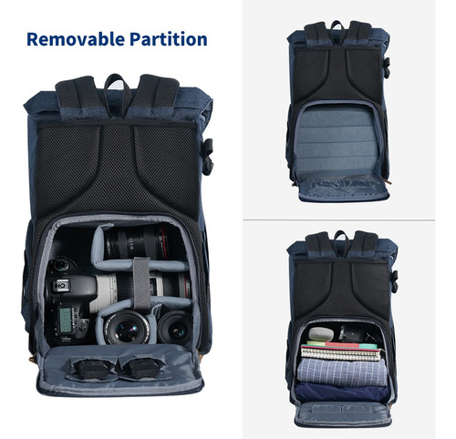 Para Mochila De Cámara Multifuncional K&f Concept