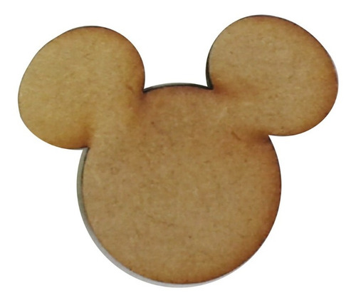 100 X Mickey Mdf Recuerdito Bautizo 10 Cm. Ancho