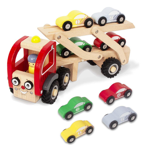 Cars De Juguete De Camión Para Niños Pequeños De Woodenedu P