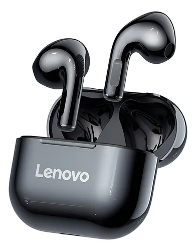 Fone De Ouvido In-ear Sem Fio Lenovo Livepods Lp40 Preto Cor Pret...