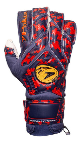 Imagem 2 de 8 de Luva Goleiro Futebol Campo Profissional Champion 7 Extended