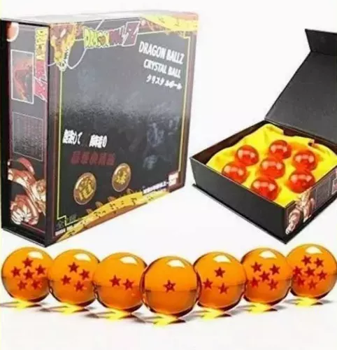 Kit 7 Esferas Do Dragão Dragon Ball Z Super Caixa Esferas