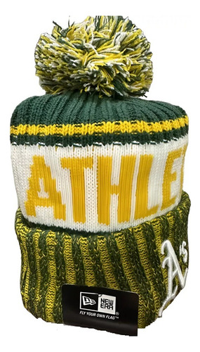 Gorro Bonette Beanie New Era Beisbol Mlb Atleticos Unico Geométrico