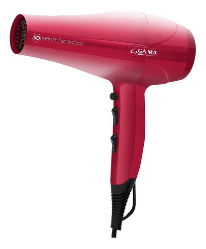 Secador Pelo Gama Scirocco 5d Therapy Tourmaline Anti Frizz Color Rosa