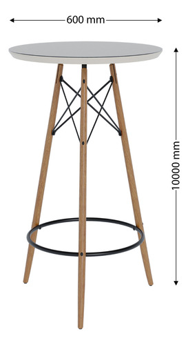 Conjunto Mesa Bistrô Área Gourmet Com Banquetas - Offwhite