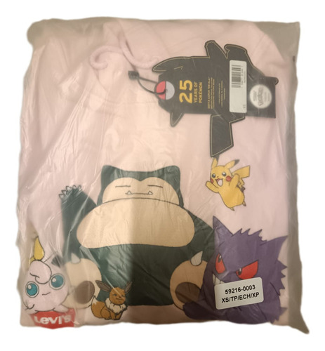 Sudadera Unisex Levis Pokémon 2021 Talla Xs Ech (saldo) (Usado)