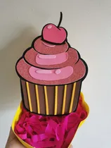 Comprar Cajas Para Cotillón Personalizadas De Regalo Forma  Cupcake