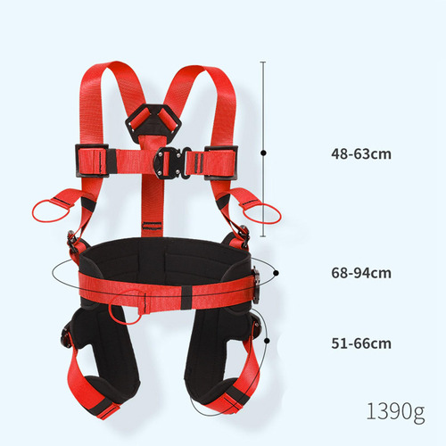 Bungee Trampolín Arnés Seguridad Sentarse Cuerpo Rojo