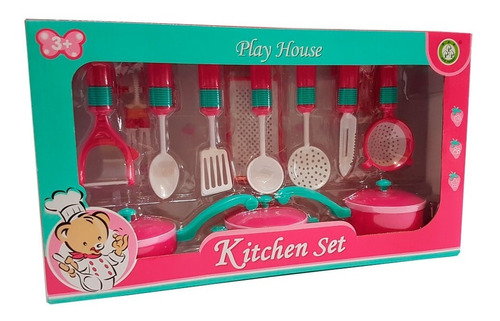 Juego De Cocina C/ Accesorios - Kitchen Set Tc104 - Vaj