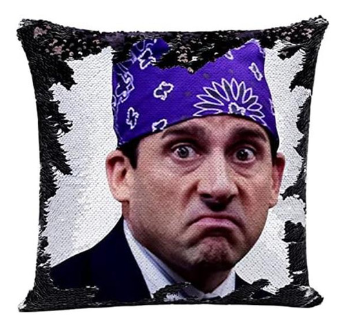 K T One The Office Dwight Mask Funda De Almohada Con Lenteju