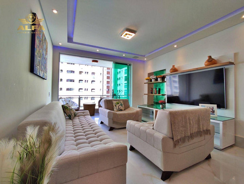 Imagem 5 de 22 de Apartamento Na Praia, 2 Dormitórios, 2 Suítes, 1 Vaga, 2 Quadras Do Mar Pitangueiras. - Ap1057