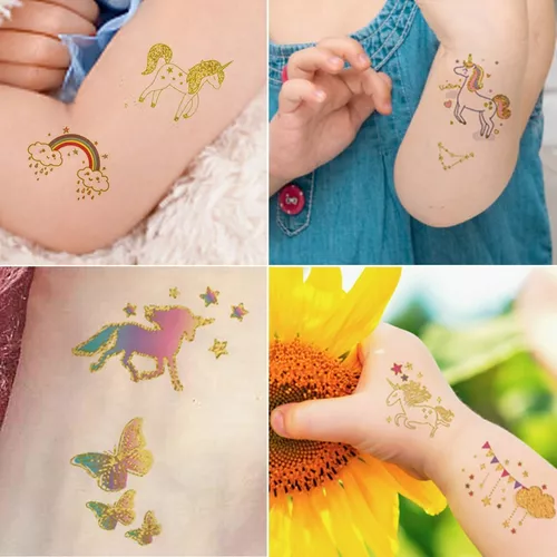 Tatuajes temporales para niños, 10 hojas de unicornio, dinosaurio, pirata,  sirena, tatuaje para niñas, niños, regalo de fiesta de cumpleaños JM