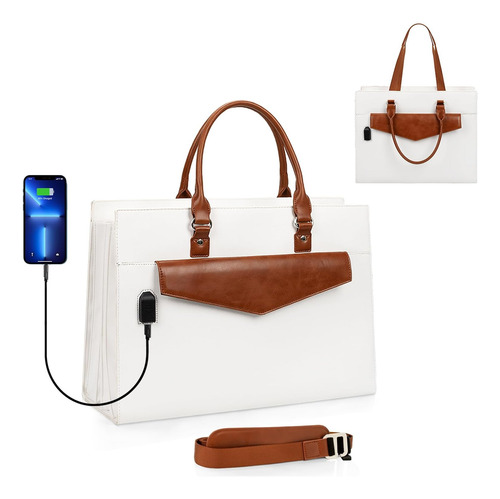 Bolsa De Mano Para Computadora Portátil Para Mujer, Bolsa Pa