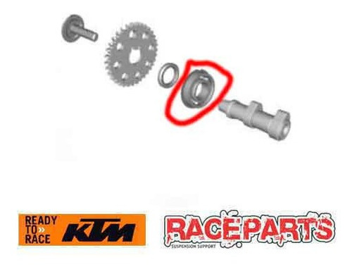 Imagem 1 de 4 de Rolamento Do Comando Admissão Escape Original Ktm Duke 390