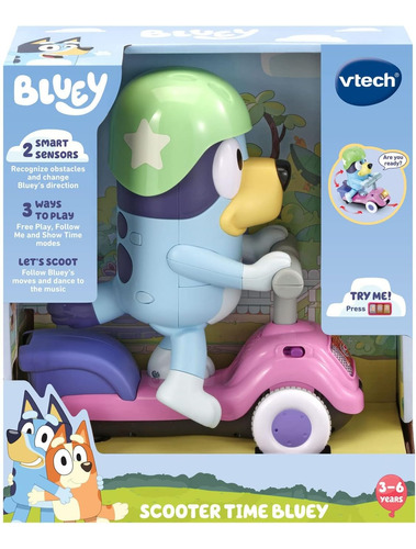 Vtech Bluey Con Scooter Luces Y Sonido Ingles 