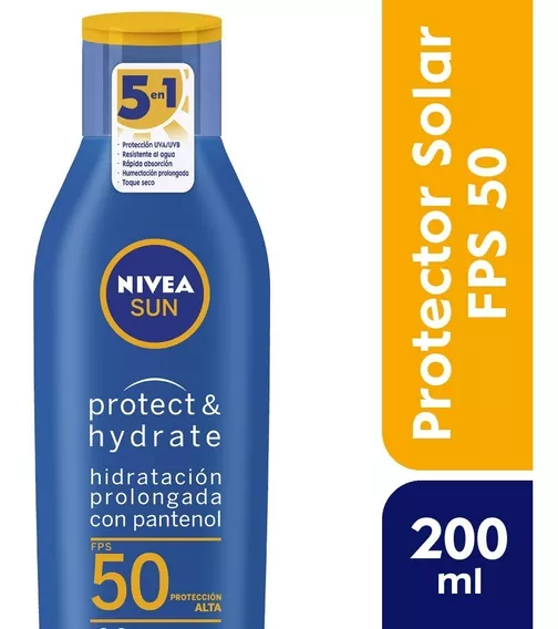 Nivea sun protect & hydrate protector solar fps 50 en crema de 200 ml