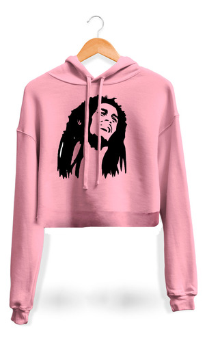 Hoodie Crop Top Bob Marley