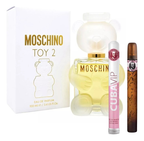 Toy 2 Moschino 100ml Dama Original+perfume Cuba Vip 35ml