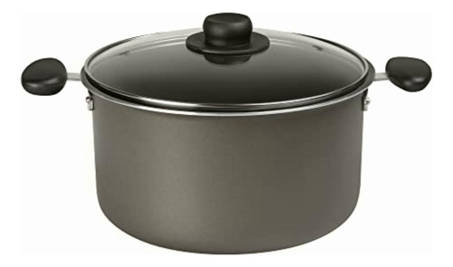 Select By Ekco Olla De 24 Cm Con Tapa De Cristal, Color Gris