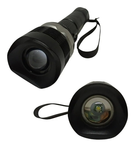 Linterna Táctica De Metal Recargable C/ Zoom Opalux Op-4927n