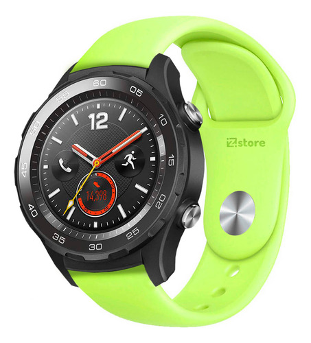 Correa Compatible Huawei Watch 2 Classic Verde Limon Br 22m
