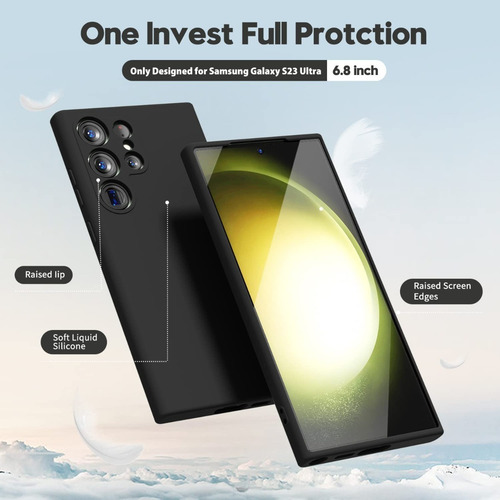 Imagen 4 de 10 de Carcasa Para Samsung S23 Ultra Silicon Protector + Hidrogel