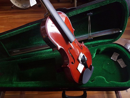 Violín 4/4 Electroacústico Con Estuche Nuevo!!!