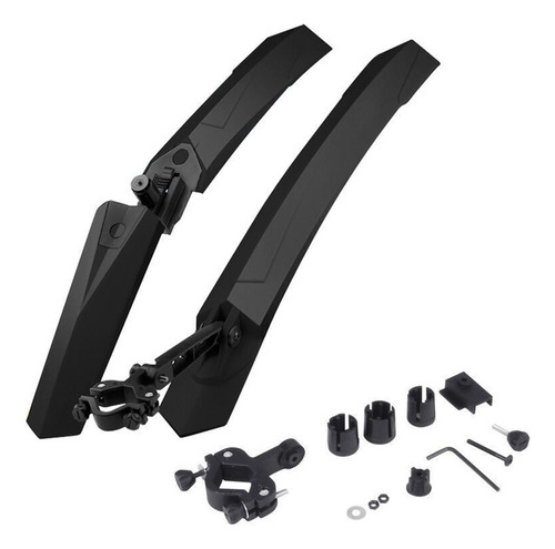 Kit De Guardabarros Delantero Y Trasero Universales Negro