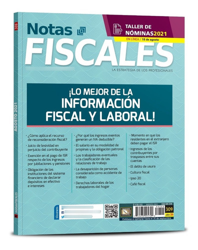 Revista Notas Fiscales 309 Agosto 2021 Formato Impreso