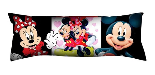 Capa De Almofada Grande Mickey E Minnie 35x95cm Namorados 