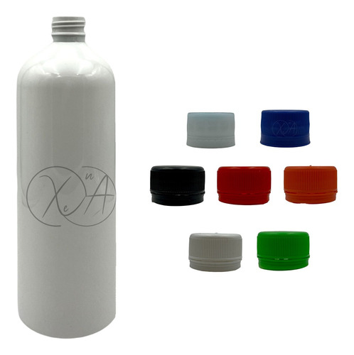 Botellas Envases Blancos Pet 1 Litro Tapa Inviolable X 100