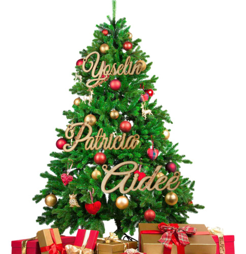 Nombre Personalizado Para Árbol De Navidad 8 Cm Alto 9pzas