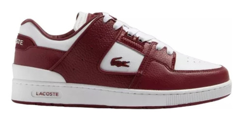 Tenis Lacoste Court Cage Vino-blanco Hombre 746sma00442g1