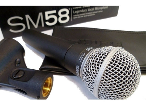 Imagen 7 de 10 de Micrófono Shure Sm58 Dinámico Cardioide Para Voces
