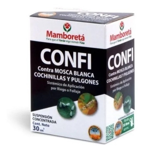 Mamboreta Confi Mosca Blanca / Conchilla Pulgon/ Plagas 30cc