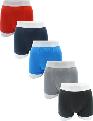 Pack 12. Boxer Short Corto Marca Qikun. Sin Diseño. Algodón